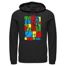 Men's Nintendo Colorful Blocks Pull Over Hoodie