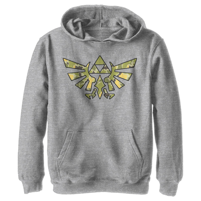 Boy's Nintendo The Legend of Zelda Camo Triforce Pull Over Hoodie