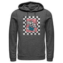 Men's Nintendo Checkered Portrait Pull Over Hoodie