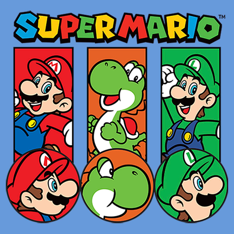 Boy's Nintendo Super Mario Character Line Up Performance Tee