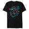 Men's The Little Mermaid Ariel Neon Light Print T-Shirt