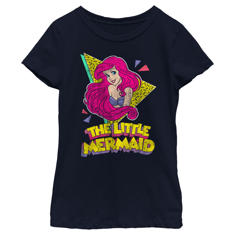 Girl's The Little Mermaid Retro Ariel T-Shirt