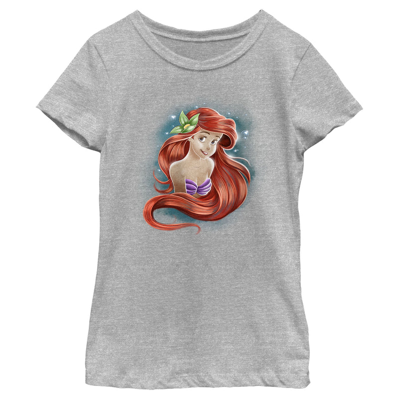 Girl's The Little Mermaid Ariel Portrait T-Shirt