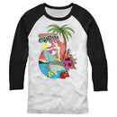 Men's The Little Mermaid Aloha Ariel Baseball Tee