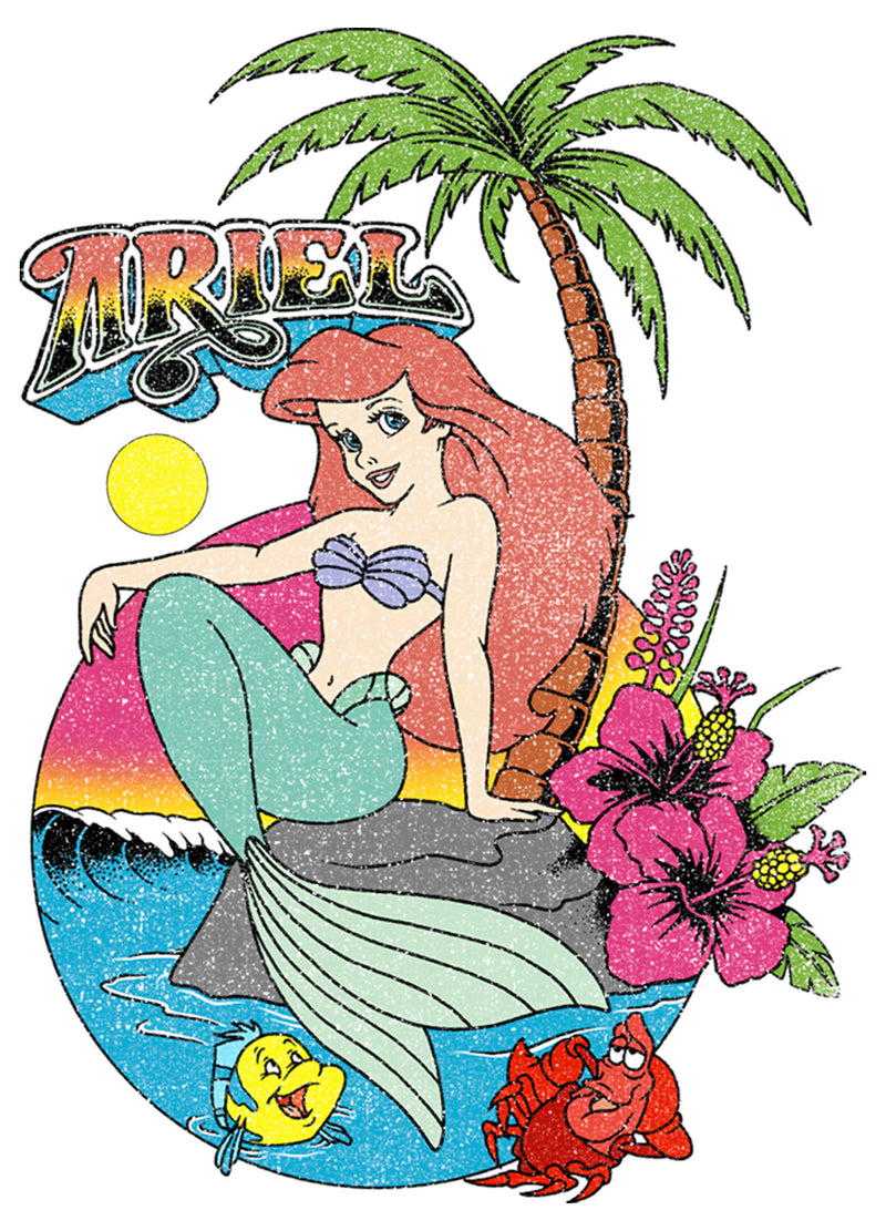 Men's The Little Mermaid Aloha Ariel Baseball Tee