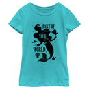 Girl's The Little Mermaid Ariel and Flounder Part of Your World T-Shirt