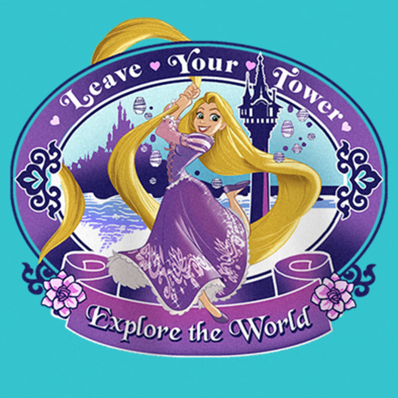 Girl's Tangled Rapunzel Explore the World T-Shirt