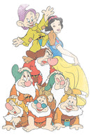 Men's Snow White and the Seven Dwarfs Snow White and the Seven Dwarves Pile Baseball Tee