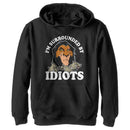 Boy's Lion King Scar I'm Surrounded By Idiots Pull Over Hoodie