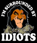 Boy's Lion King Scar I'm Surrounded By Idiots Pull Over Hoodie