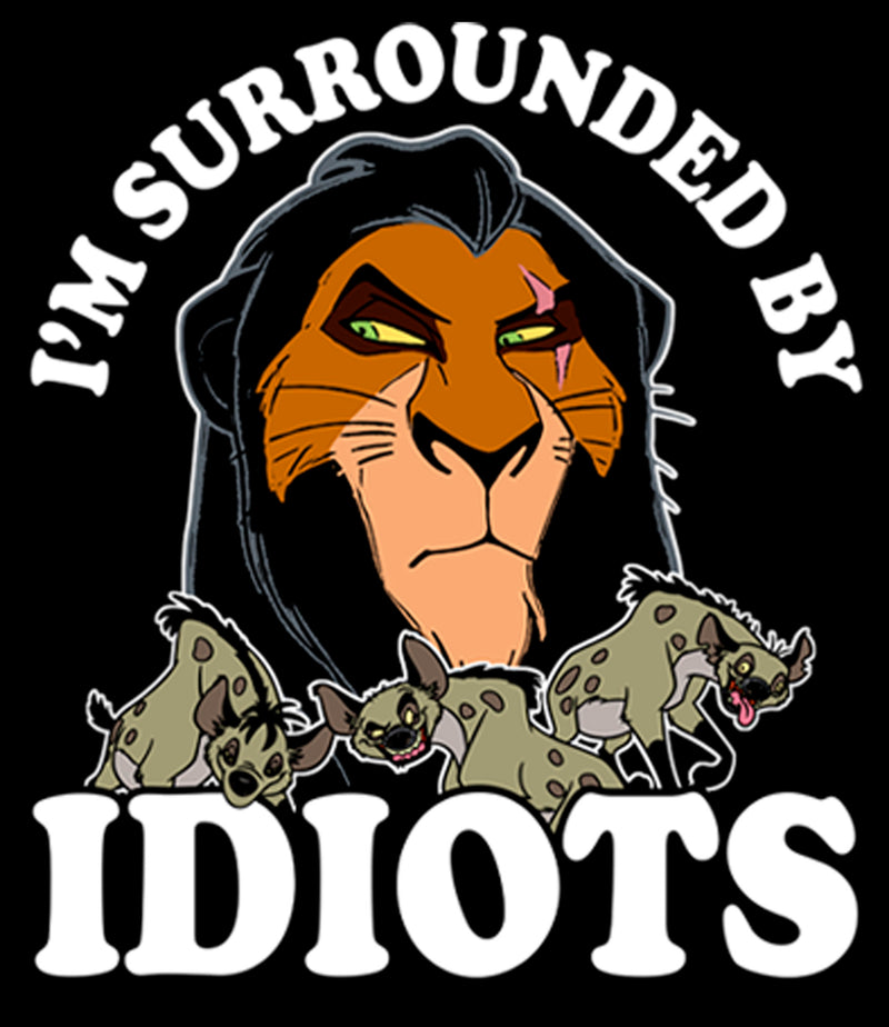 Boy's Lion King Scar I'm Surrounded By Idiots Pull Over Hoodie