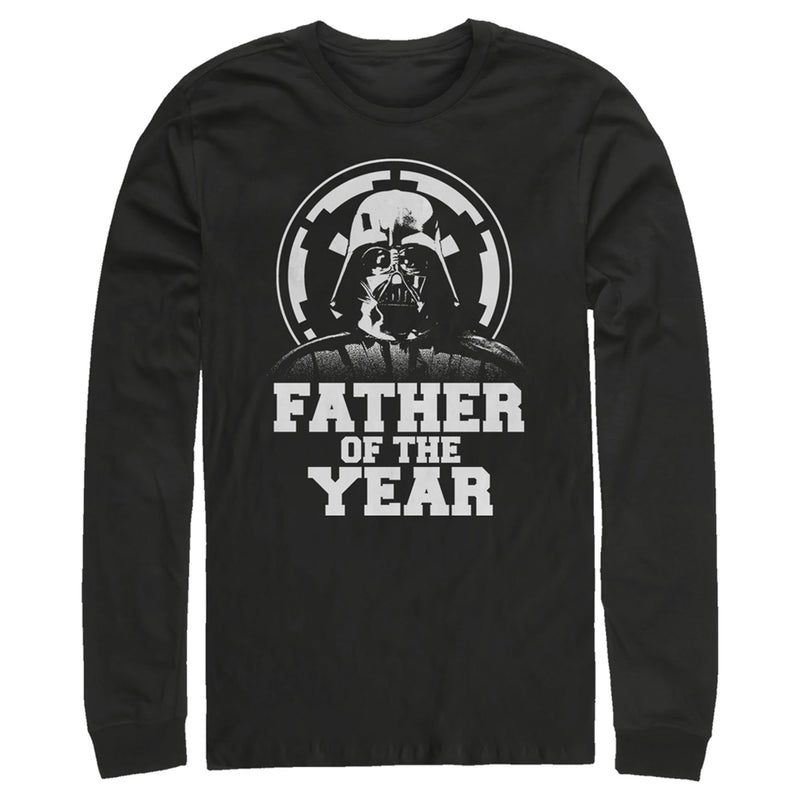 Men's Star Wars Father's Day Vader Father of the Year Long Sleeve Shirt