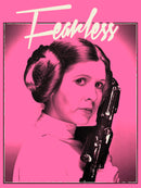 Girl's Star Wars Princess Leia Fearless Poster T-Shirt