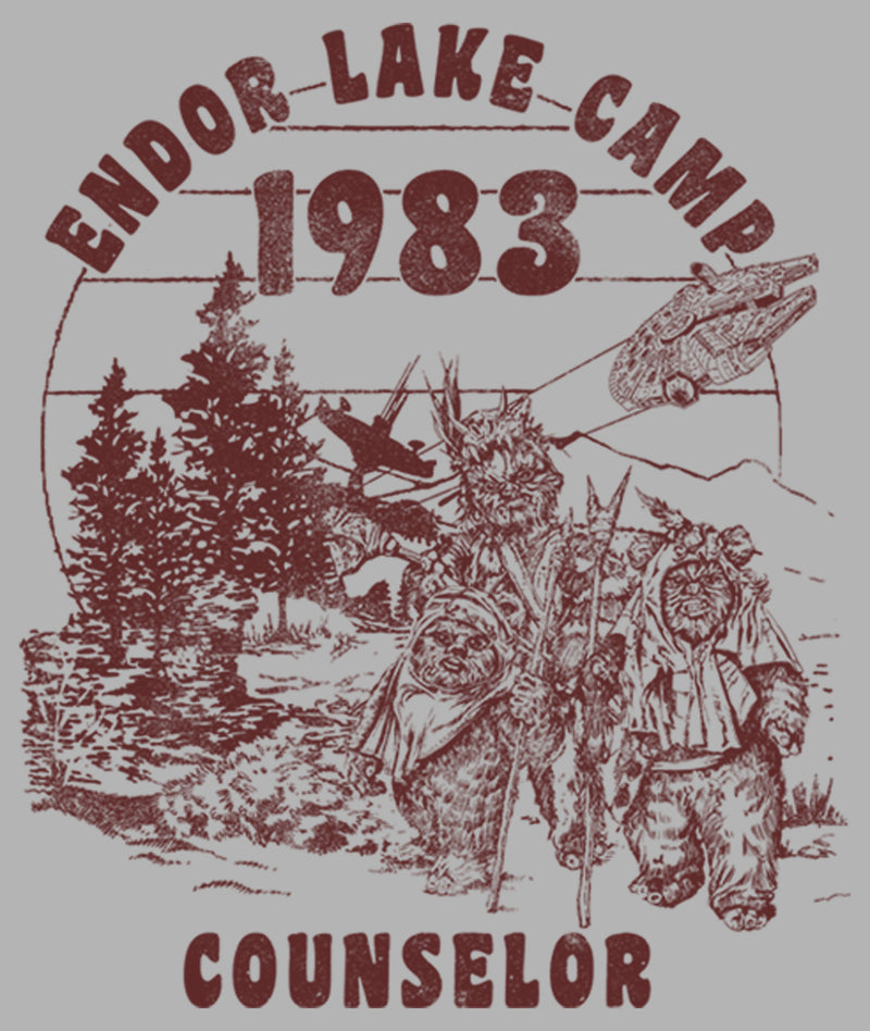 Men's Star Wars Endor Lake Camp Counselor 1983 Pull Over Hoodie