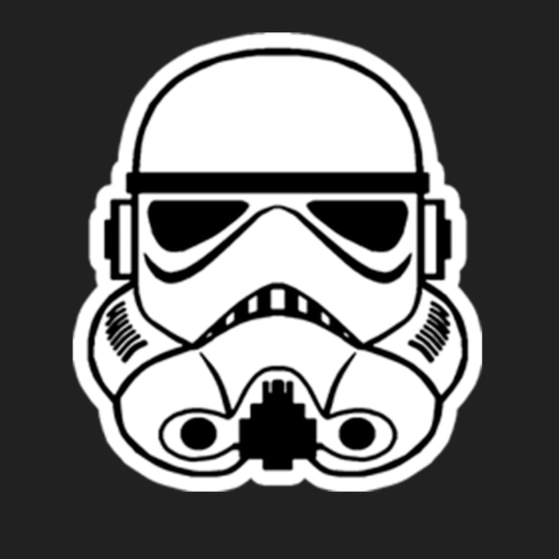 Men's Star Wars Embroidered Stormtrooper Helmet T-Shirt