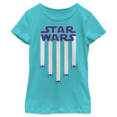 Girl's Star Wars: A New Hope Fourth of July TIE Fighter White Stripes T-Shirt
