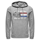 Men's Star Wars: A New Hope Millennium Falcon Patriotic Stripes Pull Over Hoodie