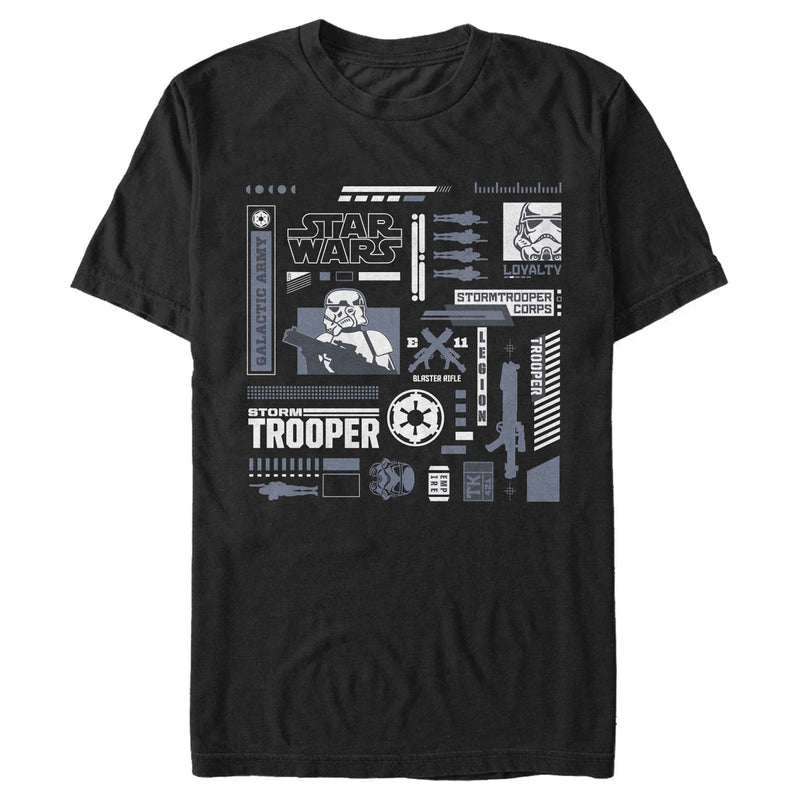 Men's Star Wars: A New Hope Galactic Army Stormtrooper Elements T-Shirt