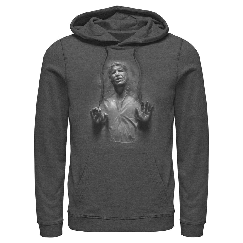 Men's Star Wars: Empire Strikes Back Han Solo Carbonite Distressed Pull Over Hoodie