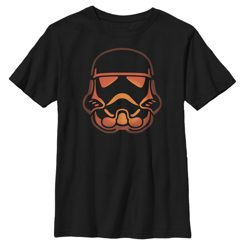 Boy's Star Wars: A New Hope Halloween Stormtrooper Pumpkin T-Shirt