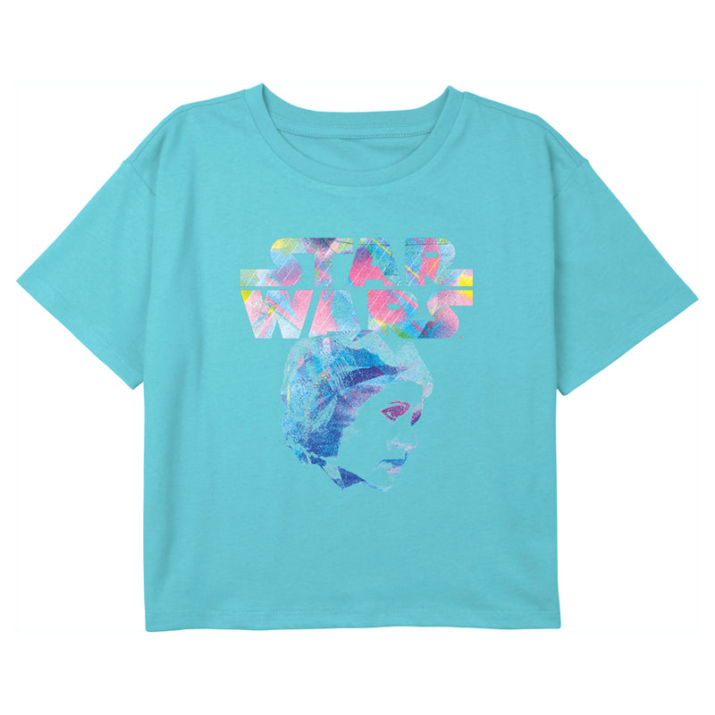 Girl's Star Wars Princess Leia Holographic T-Shirt