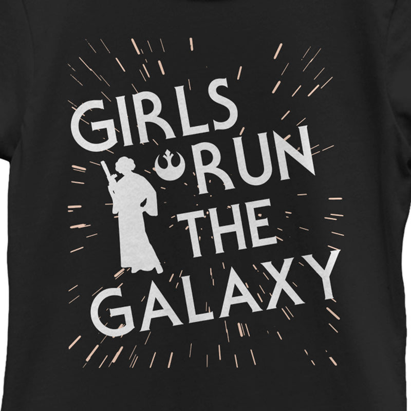 Girl's Star Wars Girls Run the Galaxy Silhouette T-Shirt
