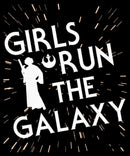 Girl's Star Wars Princess Leia Girls Run the Galaxy Silhouette T-Shirt