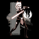 Men's Star Wars Ahsoka Action Pose Pull Over Hoodie