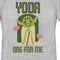 Women's Star Wars Valentine's Day Yoda One for Me T-Shirt