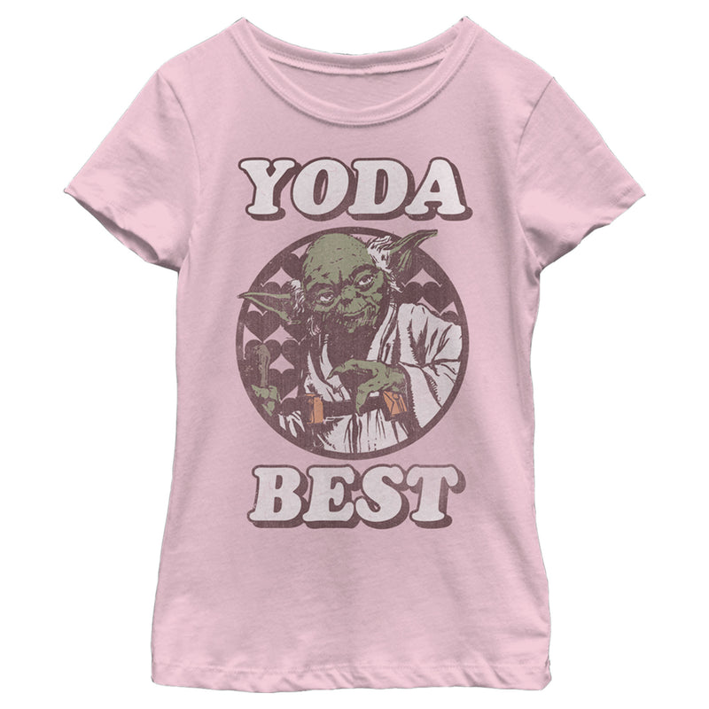 Girl's Star Wars Valentine's Day Yoda Best T-Shirt