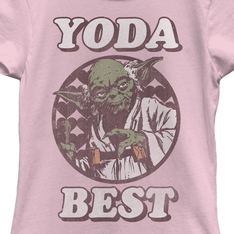 Girl's Star Wars Valentine's Day Yoda Best T-Shirt