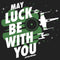 Junior's Star Wars X-Wing Starfighter St. Patrick's Day May Luck Be With You Festival Muscle Tee