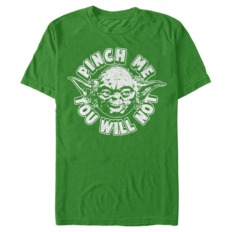 Men's Star Wars St. Patrick's Day Yoda Pinch Me Not T-Shirt