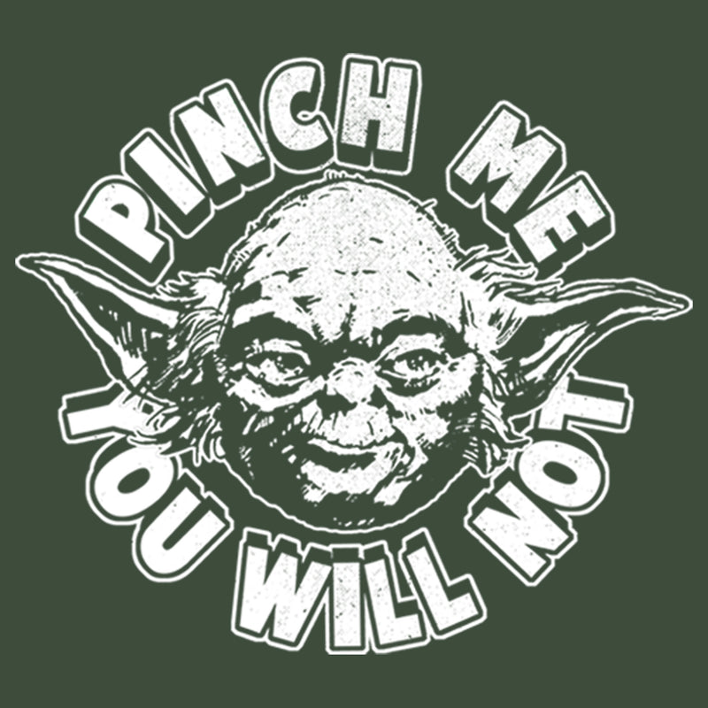 Junior's Star Wars St. Patrick's Day Yoda Pinch Me Not Festival Muscle Tee