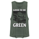 Junior's Star Wars St. Patrick's Day Yoda Good to Be Green Festival Muscle Tee