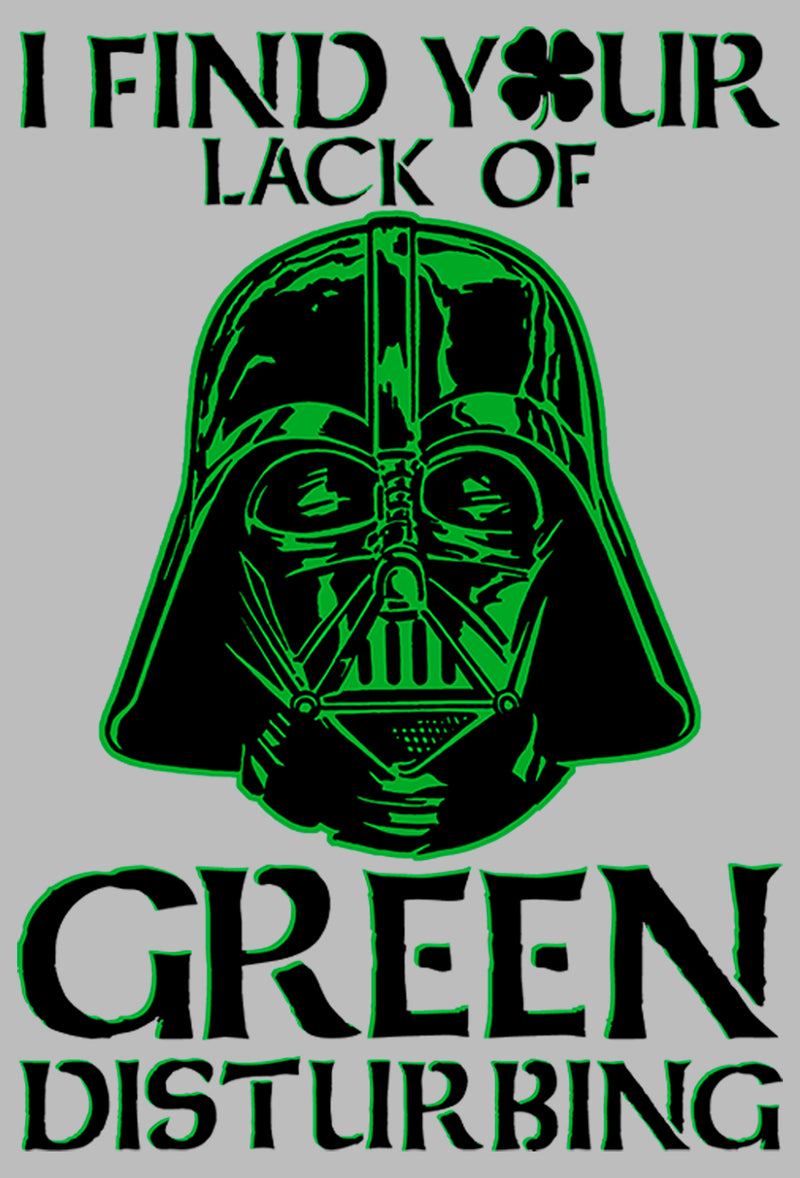 Men's Star Wars St. Patrick's Day Darth Vader I Find your Lack of Green Disturbing T-Shirt