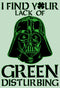 Girl's Star Wars St. Patrick's Day Darth Vader I Find your Lack of Green Disturbing T-Shirt