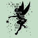 Girl's Peter Pan Tinkerbell Faith Trust and Pixie Dust T-Shirt