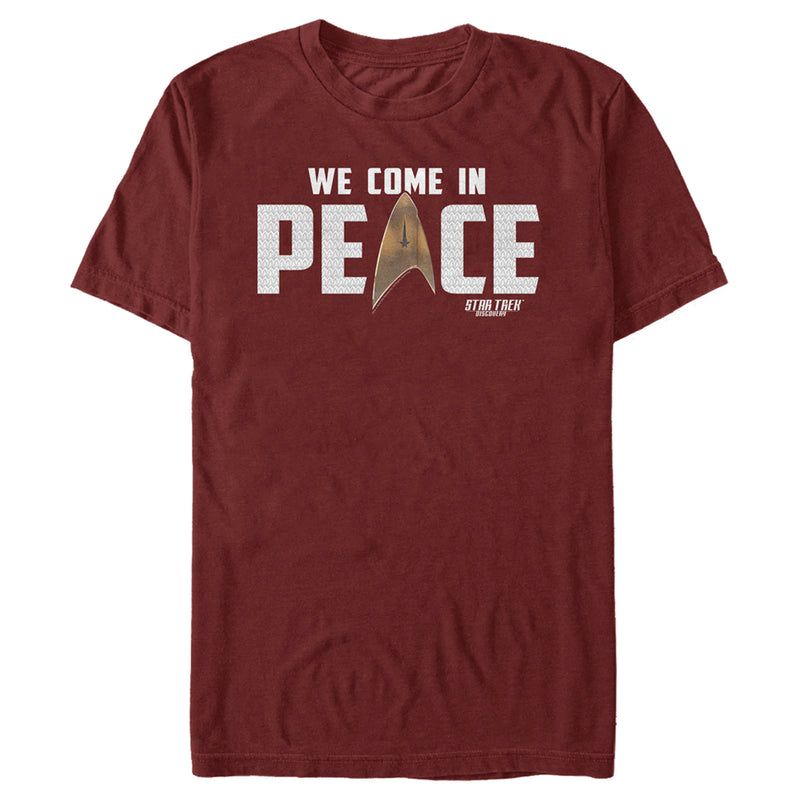 Men's Star Trek: Discovery We Come in Peace T-Shirt