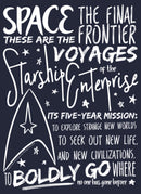 Women's Star Trek 5-Year Mission Text T-Shirt