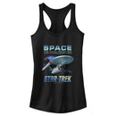 Junior's Star Trek: The Original Series USS Enterprise Space The Final Frontier Racerback Tank Top