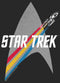 Women's Star Trek Enterprise Starfleet Rainbow Streak Scoop Neck