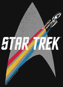 Girl's Star Trek Enterprise Starfleet Rainbow Streak T-Shirt