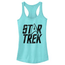 Junior's Star Trek: The Original Series Distressed Logo Racerback Tank Top