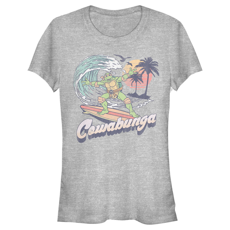 Junior's Teenage Mutant Ninja Turtles Retro Cowabunga Michelangelo T-Shirt