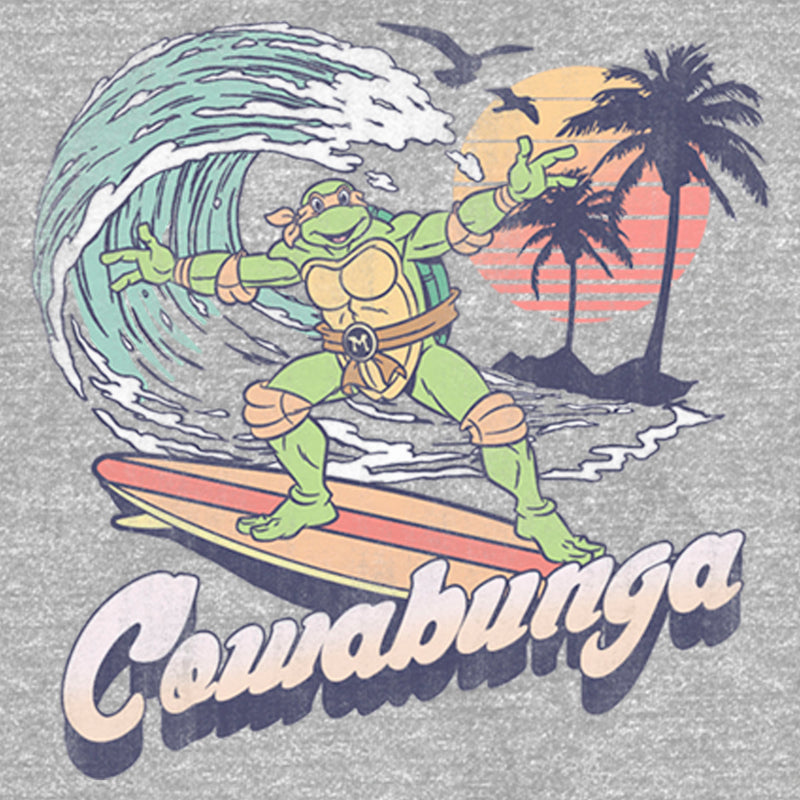 Junior's Teenage Mutant Ninja Turtles Retro Cowabunga Michelangelo T-Shirt