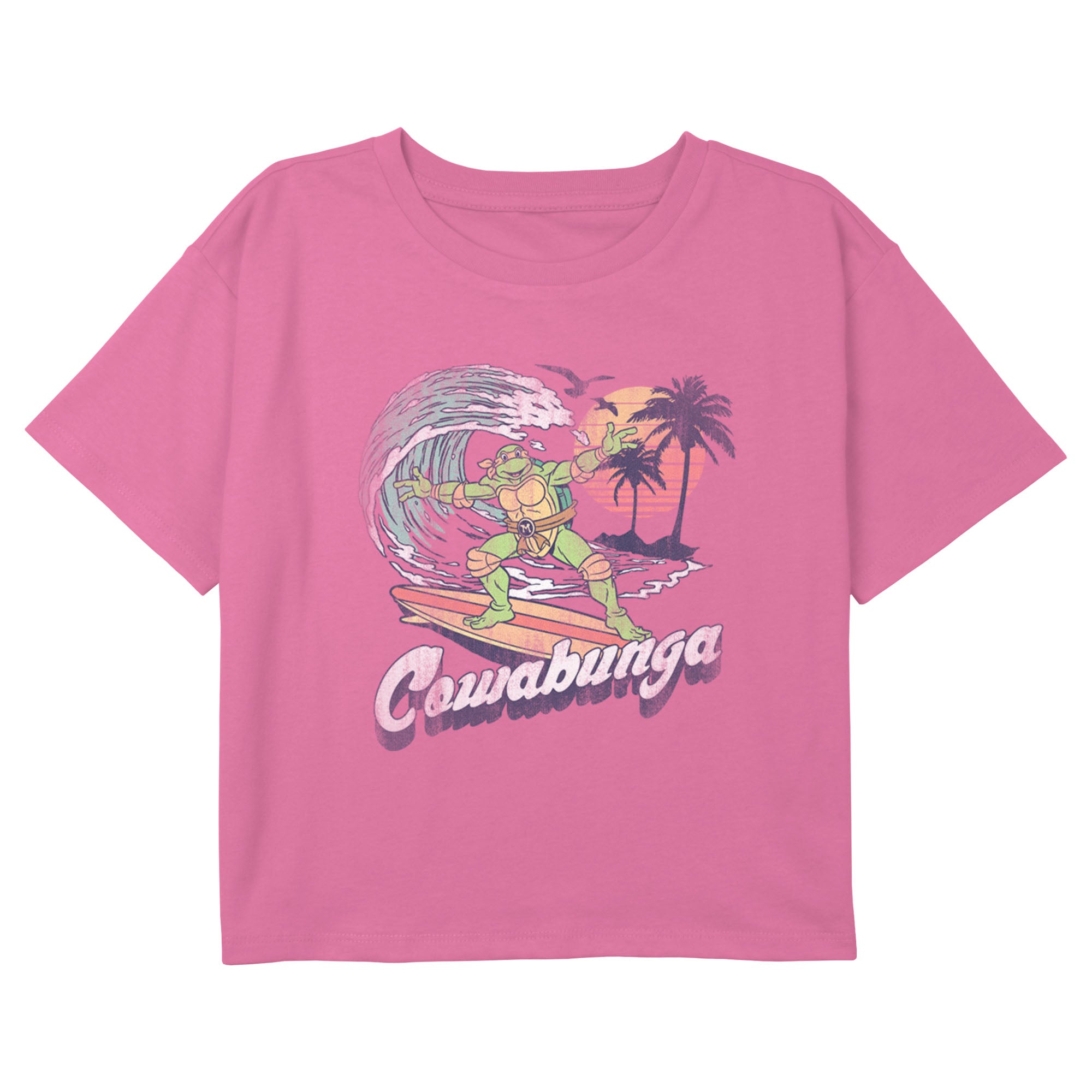 Girl's Teenage Mutant Ninja Turtles Retro Cowabunga Surfer