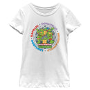 Girl's Teenage Mutant Ninja Turtles Colorful Heroes Circle T-Shirt