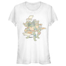 Junior's Teenage Mutant Ninja Turtles Distressed Pizza Lovers T-Shirt
