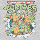 Men's Teenage Mutant Ninja Turtles Distressed Team in Action Sweatshirt